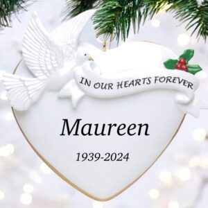 Memorial ornament personalised