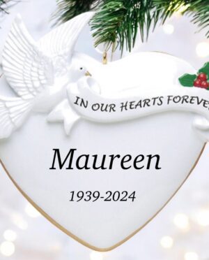 Memorial ornament personalised