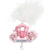 Princess Carriage Pink Personalised Christmas Ornament