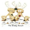 Reindeer Family 6 Personalised Christmas Ornament