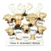 Reindeer Family 7 Personalised Christmas Ornament
