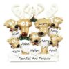 Reindeer Family 7 Personalised Christmas Ornament