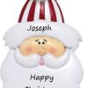 Santa Face Personalised Christmas Ornament