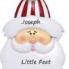 Santa Face Personalised Christmas Ornament