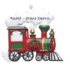 Glittered Christmas Train Personalised Christmas Ornament