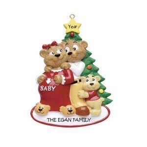 Expecting Families Personalised Christmas Ornament