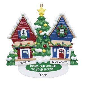 From Our House To Yours Neighbours Personalised Christmas Ornament