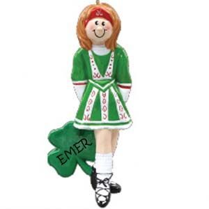 Irish Dancer Personalised Christmas Ornament