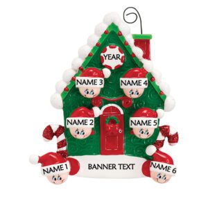 Merry Christmas Santa with Reindeer and Candy Canes Personalized Banner Decoration 