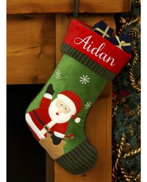 Personalised Christmas Stocking- Santa Design