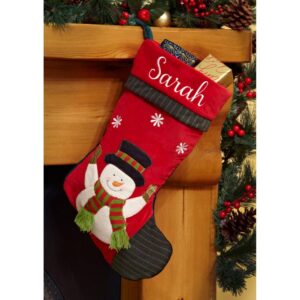 Personalised Christmas Stocking- Snowman