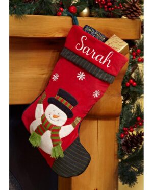 Personalised Christmas Stocking- Snowman