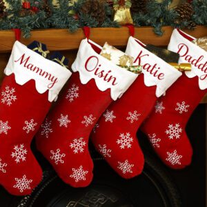 Personalised Christmas Stocking – Snowflake