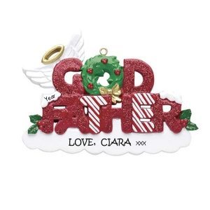 Godfather Personalised Christmas Ornament 1