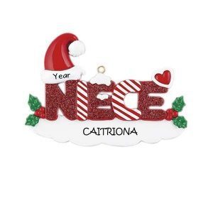 Niece Personalised Christmas Ornament