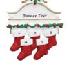 White Mantle 5 Personalised Christmas Ornament