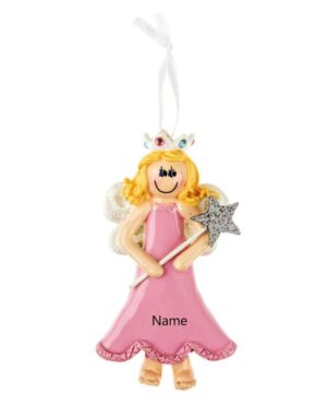 Blonde Princess Personalised Christmas Ornament