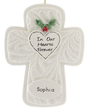 Personalised Memorial Ornament - Cross