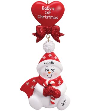 Personalised Christmas decoration for baby’s 1st Christmas Ireland