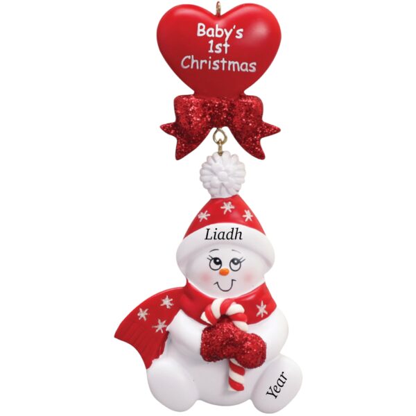 Personalised Christmas decoration for baby’s 1st Christmas Ireland