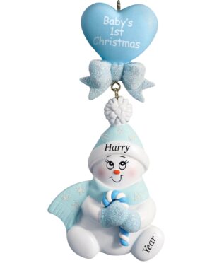 1st Christmas ornament personalised Ireland boy