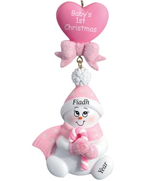 Candy cane baby’s 1st Christmas ornament personalsied Ireland