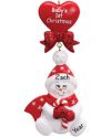 Candy Cane Baby Personalised Christmas Ornament