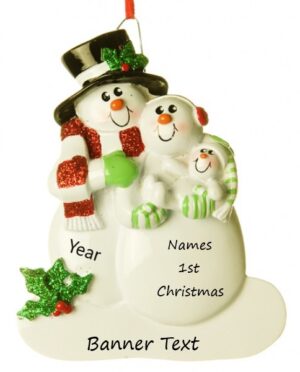 Family 1st Christmas Personalised Christmas Ornament