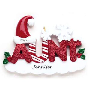 Aunt personalised Christmas Ornament