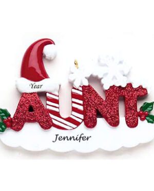 Aunt personalised Christmas Ornament