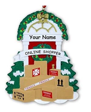 Online Shopper Personalised Christmas Ornament