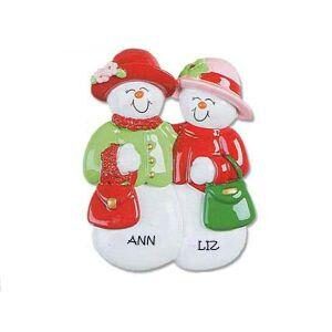 Snow Friends Personalised Christmas Ornament