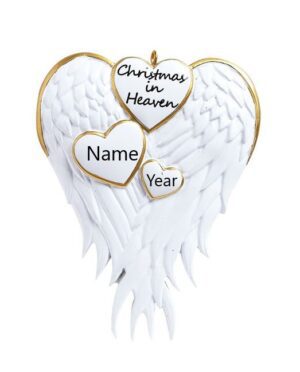 Christmas In Heaven Personalised Christmas Ornament