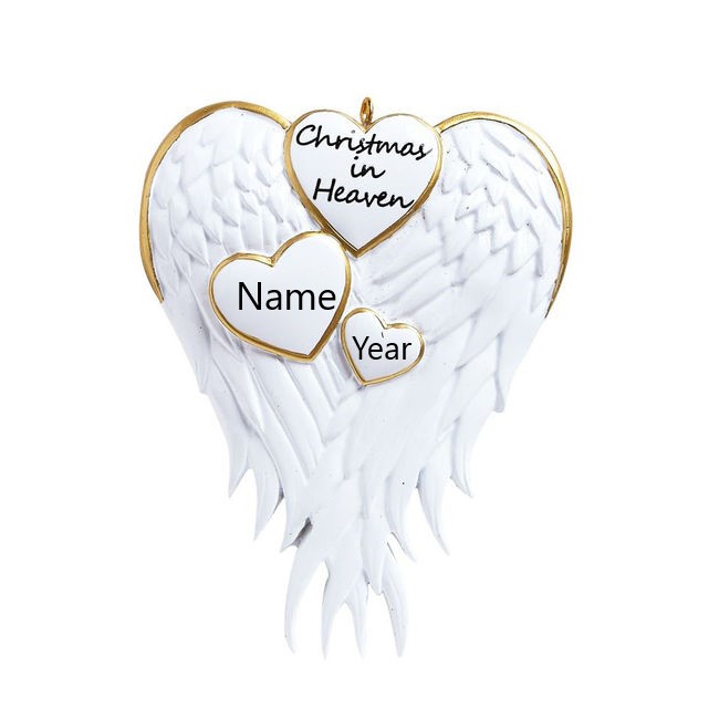 Christmas In Heaven Personalised Christmas Ornament