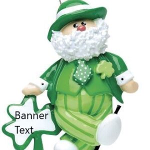 Irish Santa Personalised Christmas Ornament