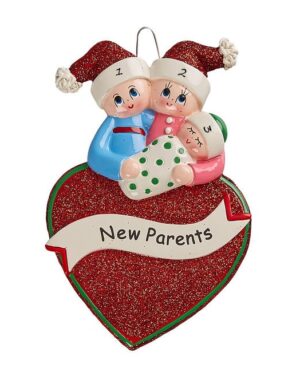 New Parents Personalised Christmas Ornament