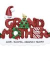 Grandmother Glitter Word Personalised Christmas Decoration