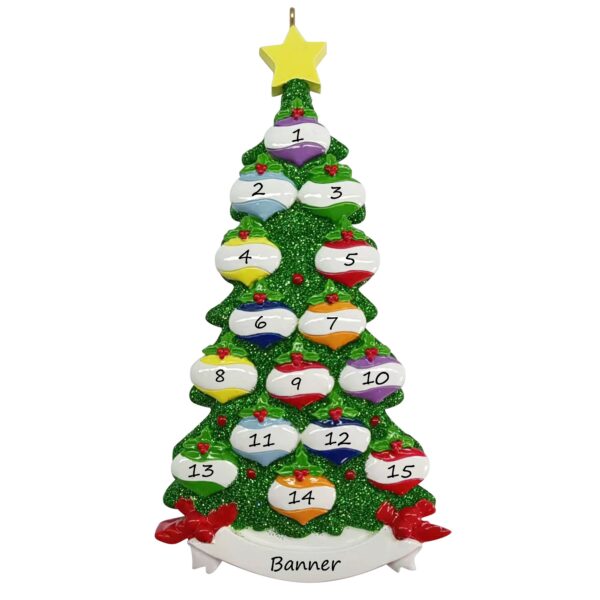 Green Glitter tree 15