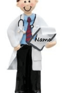 Doctor Man Personalised Christmas Ornament