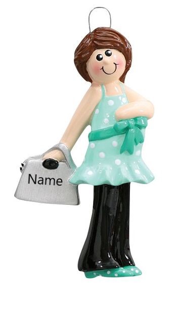 Pregnant Personalised Christmas Ornament