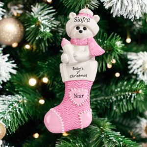 Personalised 1st Christmas ornament for baby girl Ireland