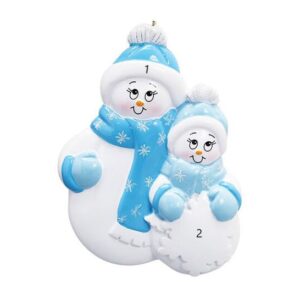 Adult Snowman with 1 child