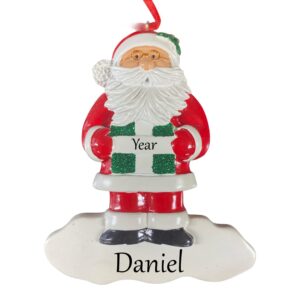 Santa with Present personalised Christmas oranment