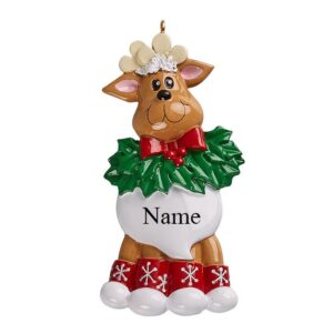 Christmas deer personalised ornament