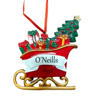 Santa Sleigh Christmas Tree decoration