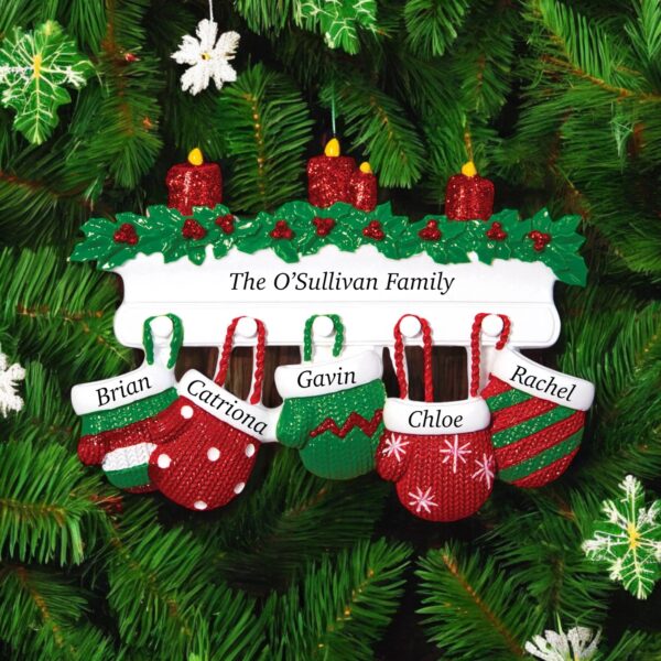 Personalised ornament for 5 names