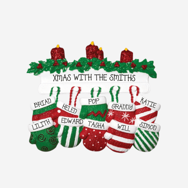 Red & Green Mitt Family 10