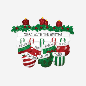 Red & Green Mitt Family 7