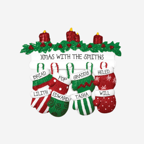 Red & Green Mitt Family