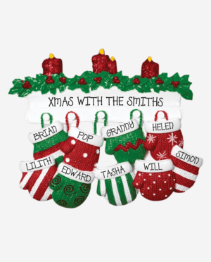 Red & Green Mitt Family 9